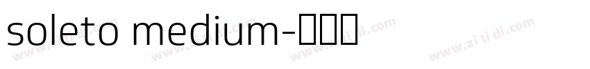 soleto medium字体转换